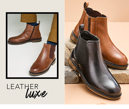 Leather Chelsea Boots - MJ012